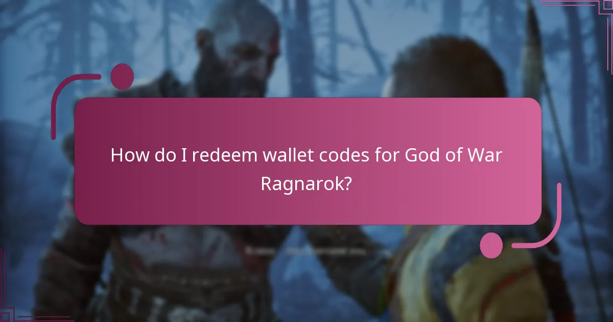 What types of wallet codes are available for God of War Ragnarok?