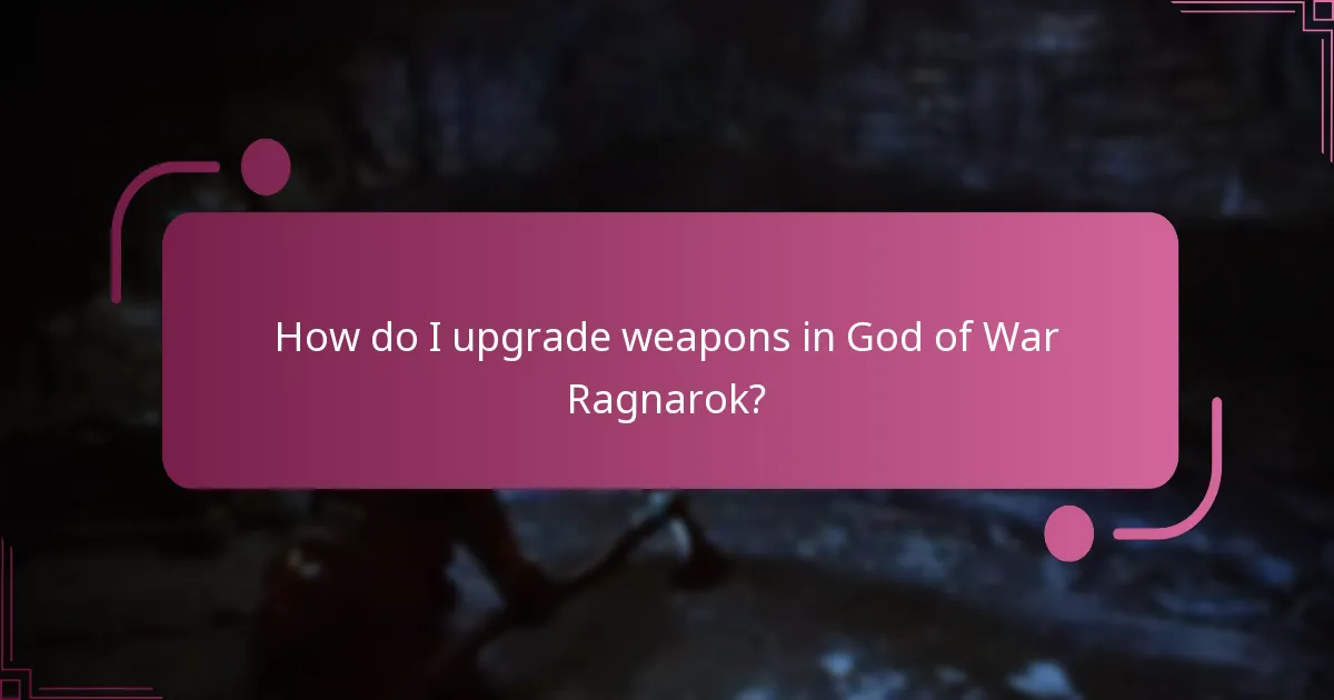 How do I upgrade armour in God of War Ragnarok?