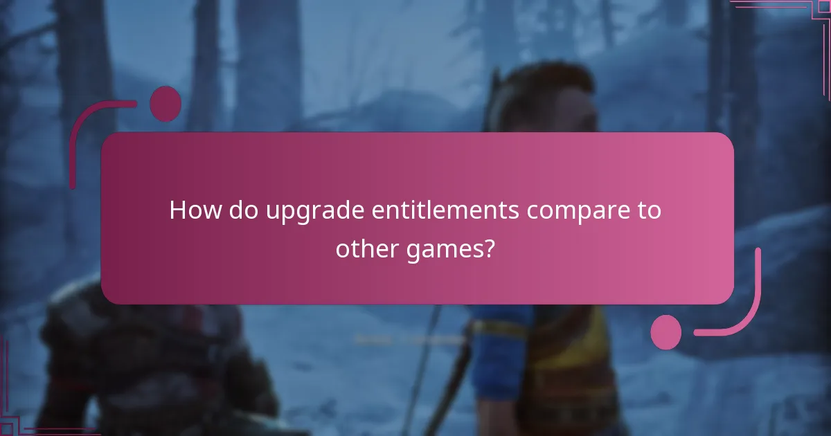 How do players access their upgrade entitlements?