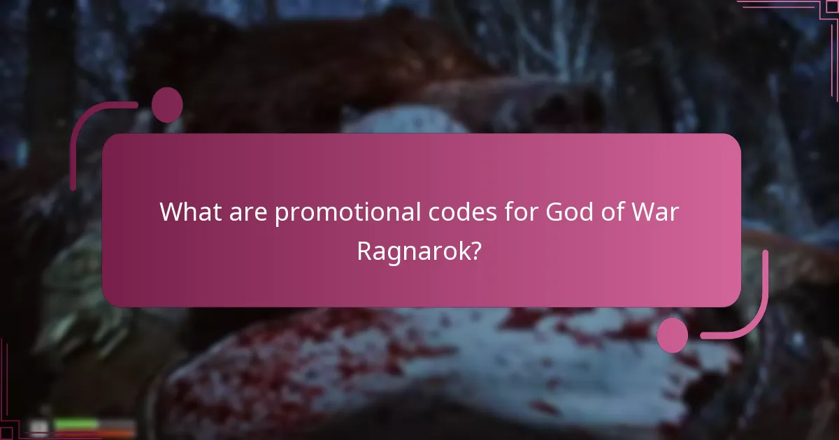 Where can I find promotional codes for God of War Ragnarok?