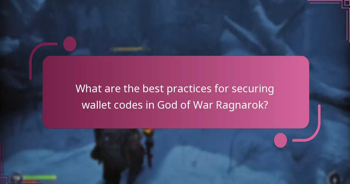 How can users implement security measures for wallet codes?
