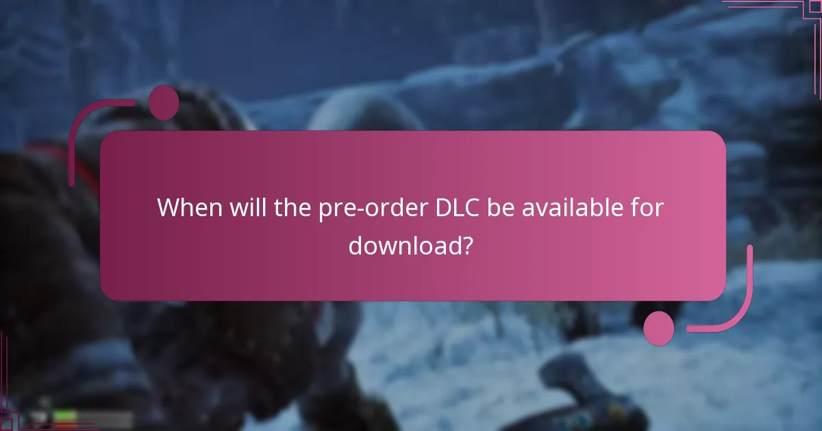 Which editions of God of War Ragnarok include the pre-order DLC?